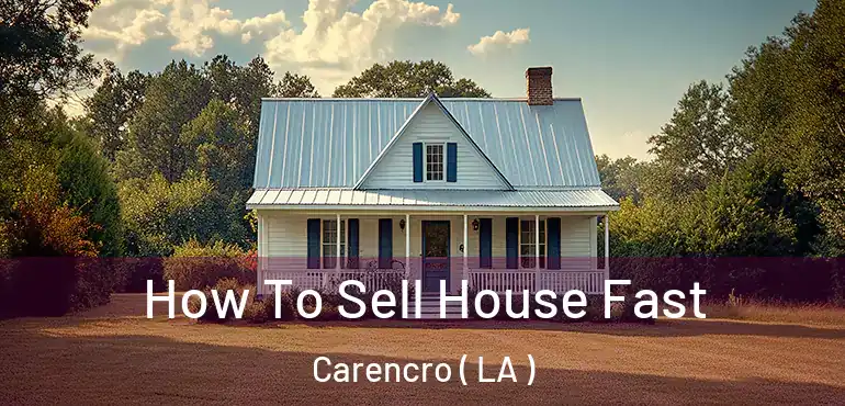  How To Sell House Fast Carencro ( LA )