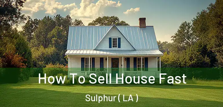  How To Sell House Fast Sulphur ( LA )