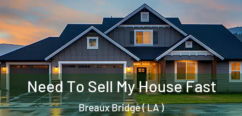  Need To Sell My House Fast Breaux Bridge ( LA )