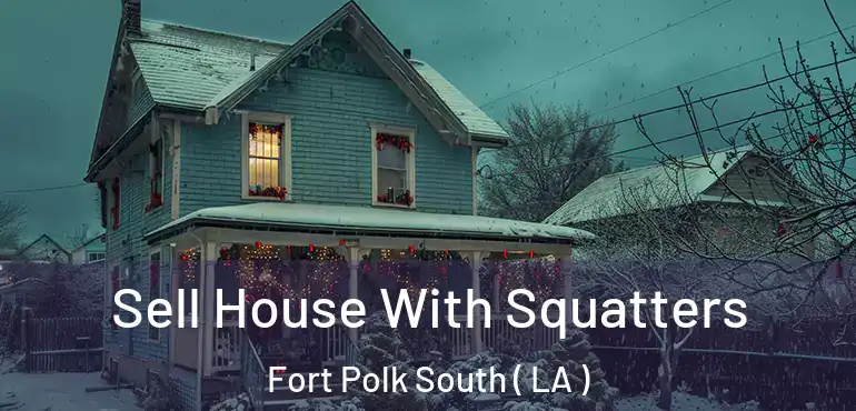  Sell House With Squatters Fort Polk South ( LA )